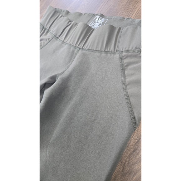 5.11 Tactical Cropped Leggings Raven Range Green Women's Medium Belt‎ Loops - Picture 5 of 9